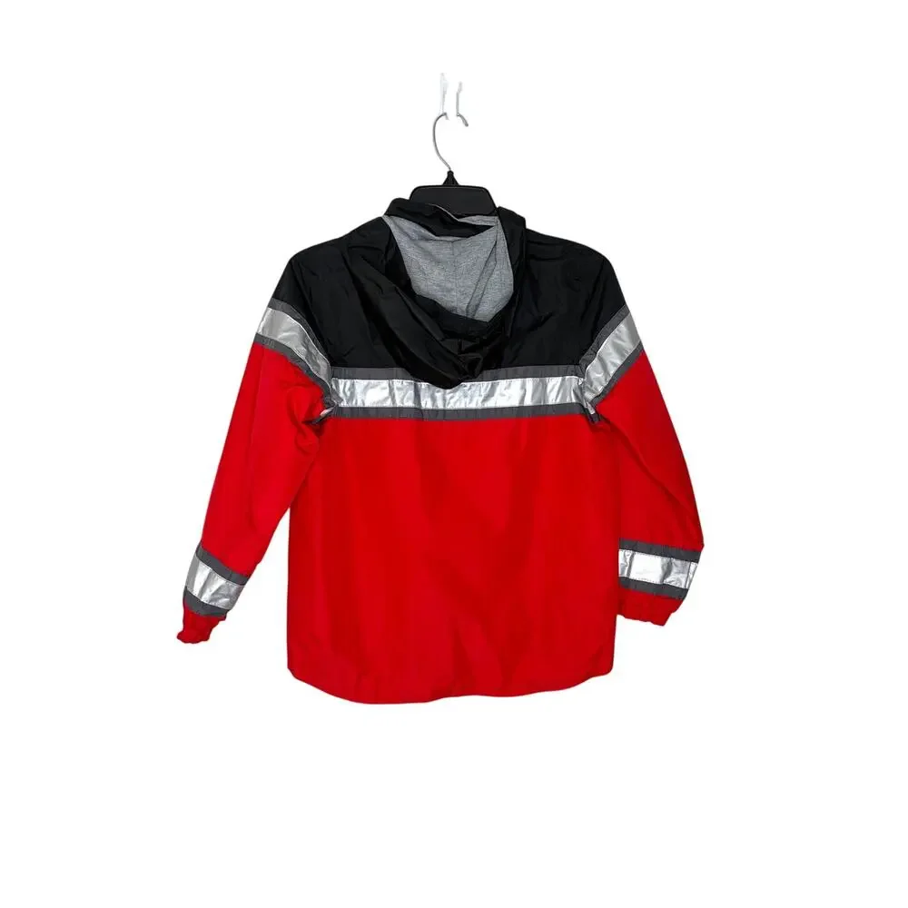 Carter’s Firefighter Rain Jacket Boys Sz 10/12 Red Black School Outdoors